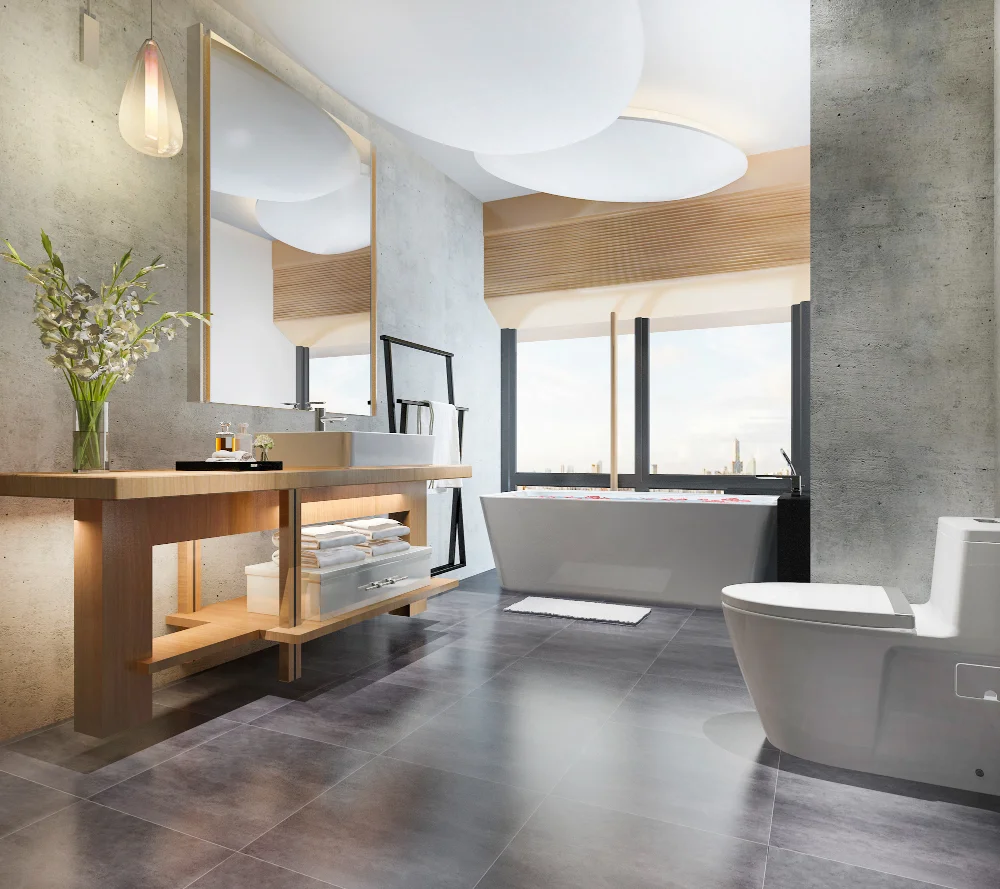 Contemporary Bath & Toilet