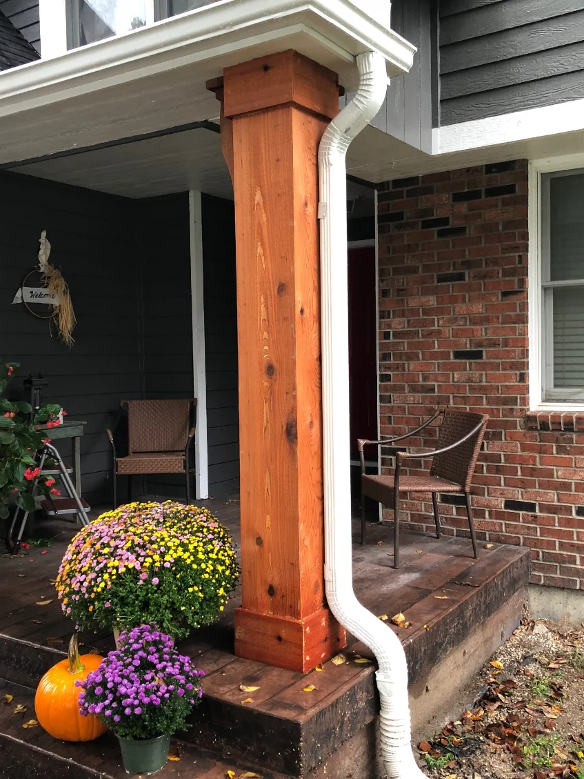 Cedar Porch Post